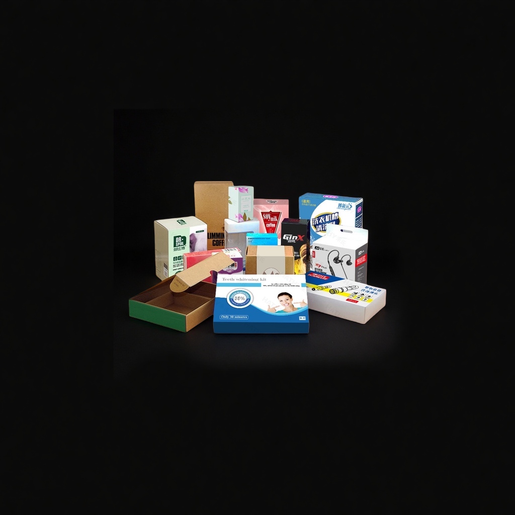 A variety of colorful packaging boxes, gift boxes, cake boxes, candy boxes, DIY handcrafted universal styles details Picture
