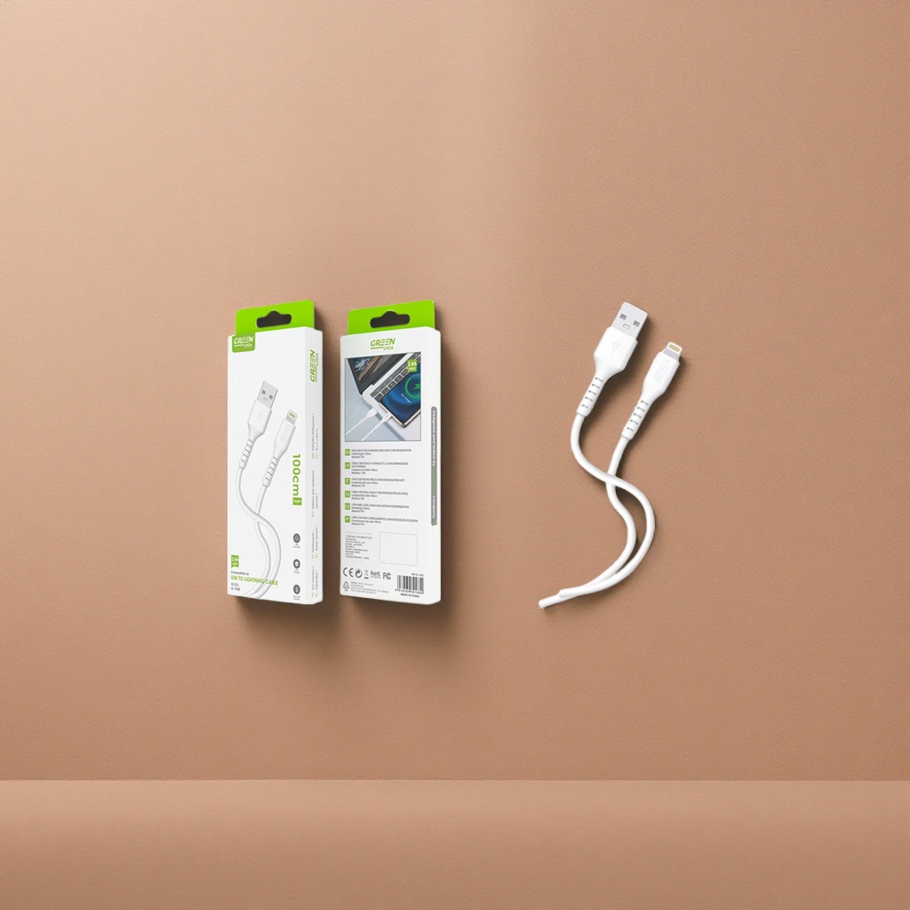 白色USB TO LIGHTNING数据线苹果官方认证快充耐用编织线
