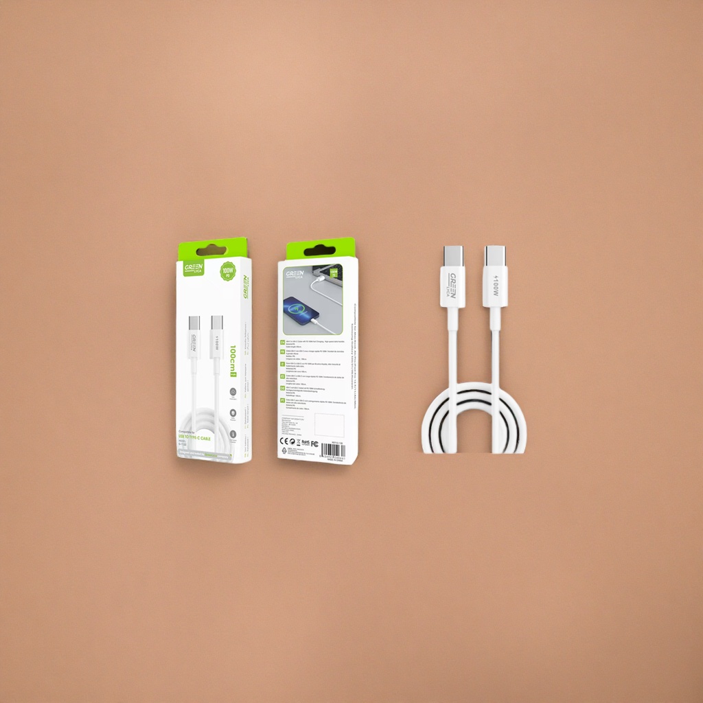 الخط الأبيض USB TType-C متر واحد للنسجة المعمرة details Picture