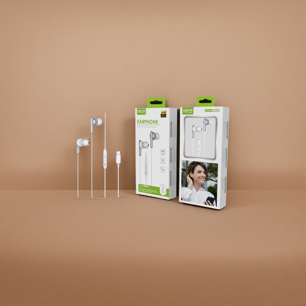 Белые наушники легкие и удобные, стереофонические наушники Specification image