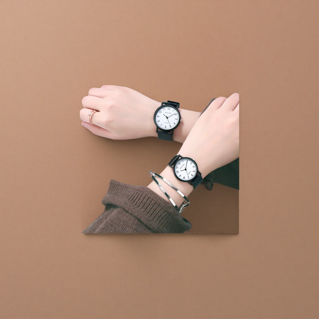 الساعة السوداء مع لوحة بيضاء بساعة السيدة كوارتينغ Specification image
