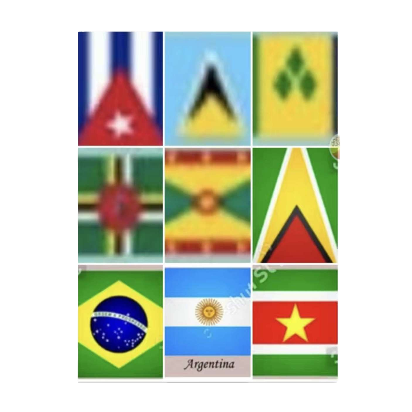 A small national flag handkerchief Item Picture