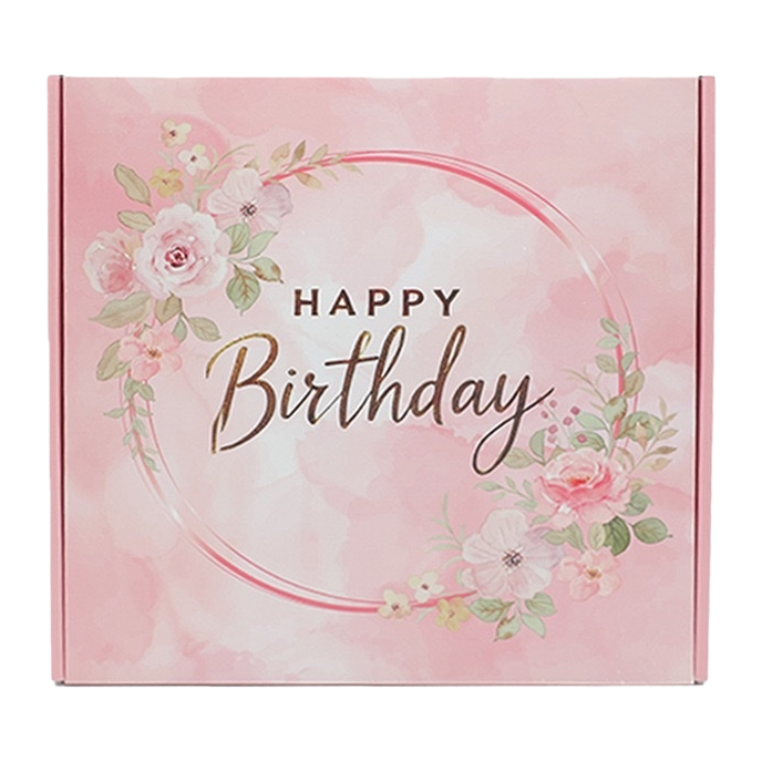 A beautifully packaged pink flower birthday gift box is a perfect gift for your girlfriend and best friend on the festival Item Picture