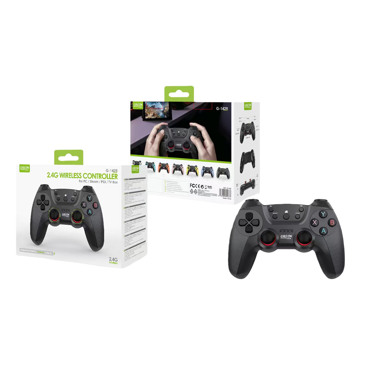 مقابض اللعبة السوداء متوافقة مع هاتف PC Switch Xبوكس نينتندو Item Picture