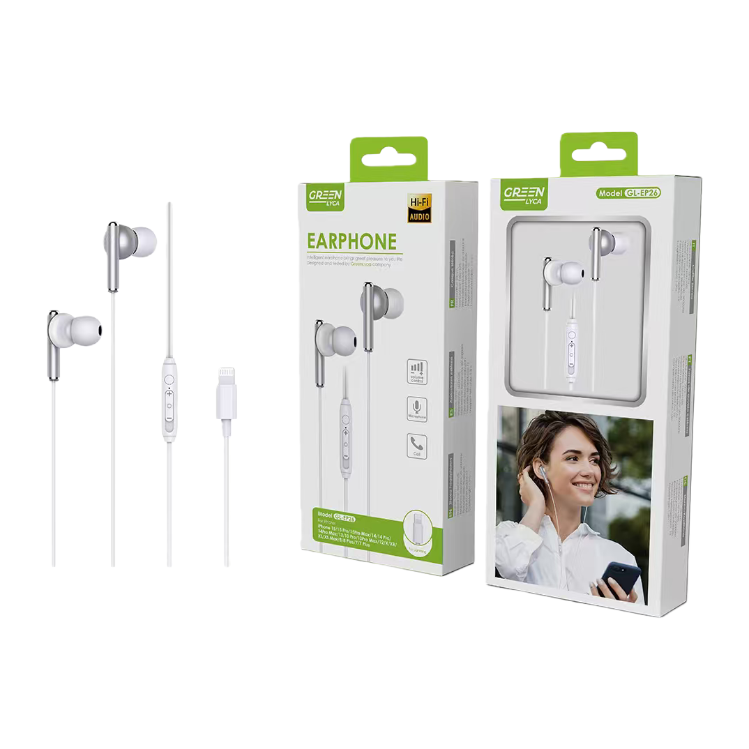 Белые наушники легкие и удобные, стереофонические наушники Item Picture
