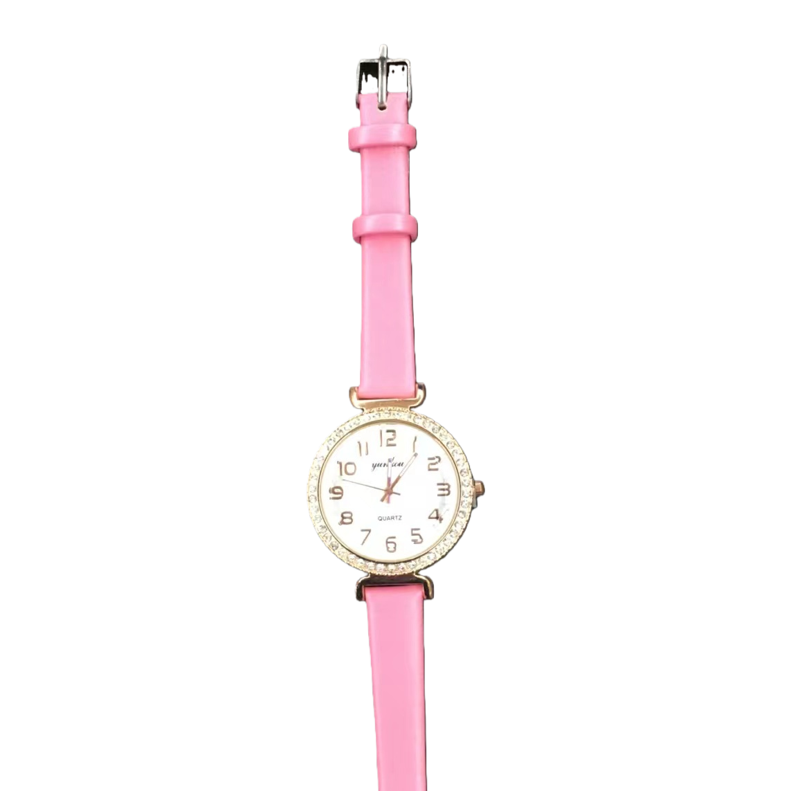 The pink strap quartz watch for women is fashionable, simple and versatile, with a light luxury style Item Picture