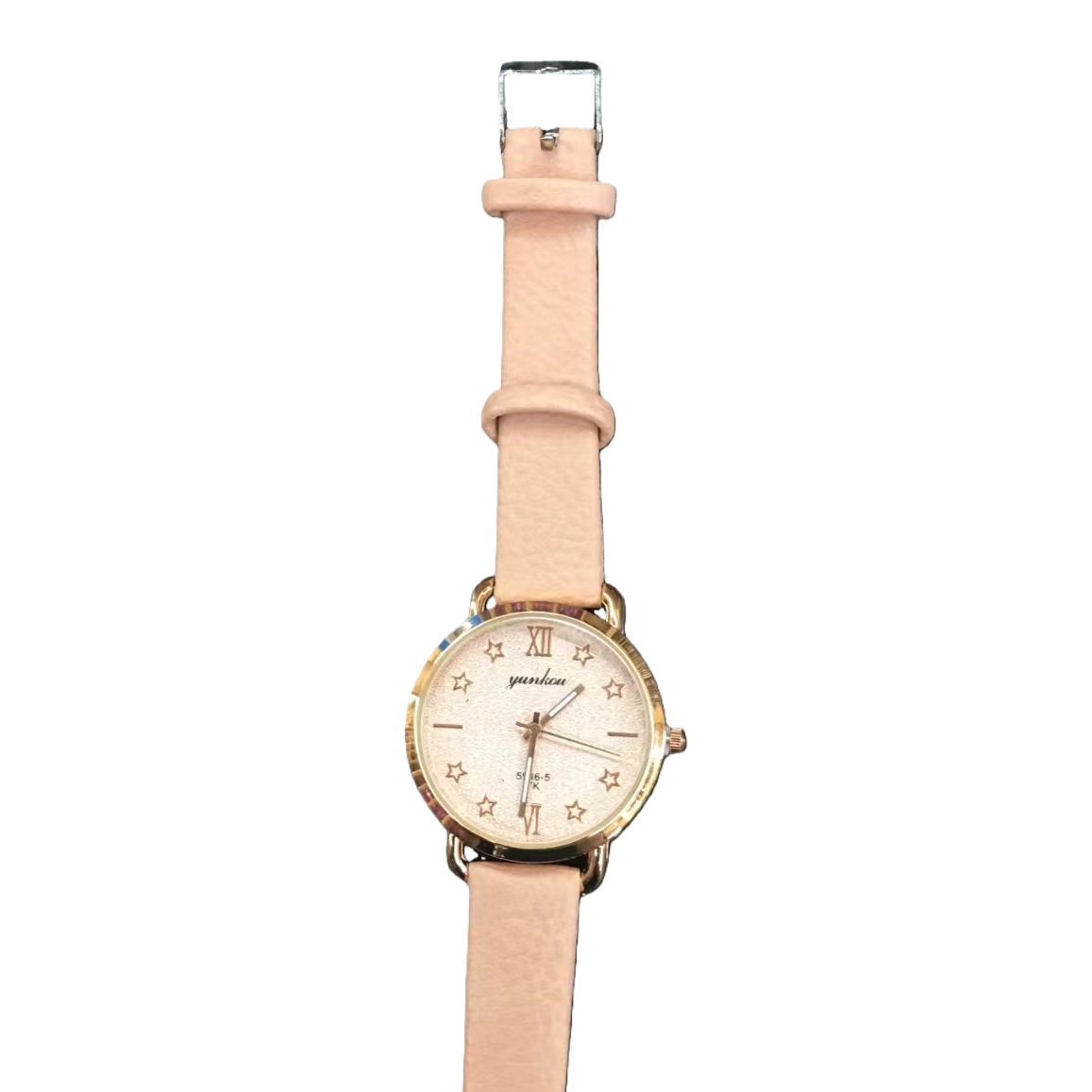 Pink strap quartz watch for ladies, a simple and fashionable, light luxury and trendy accessory Item Picture