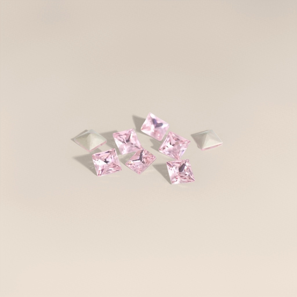 粉色水晶钻饰细节图