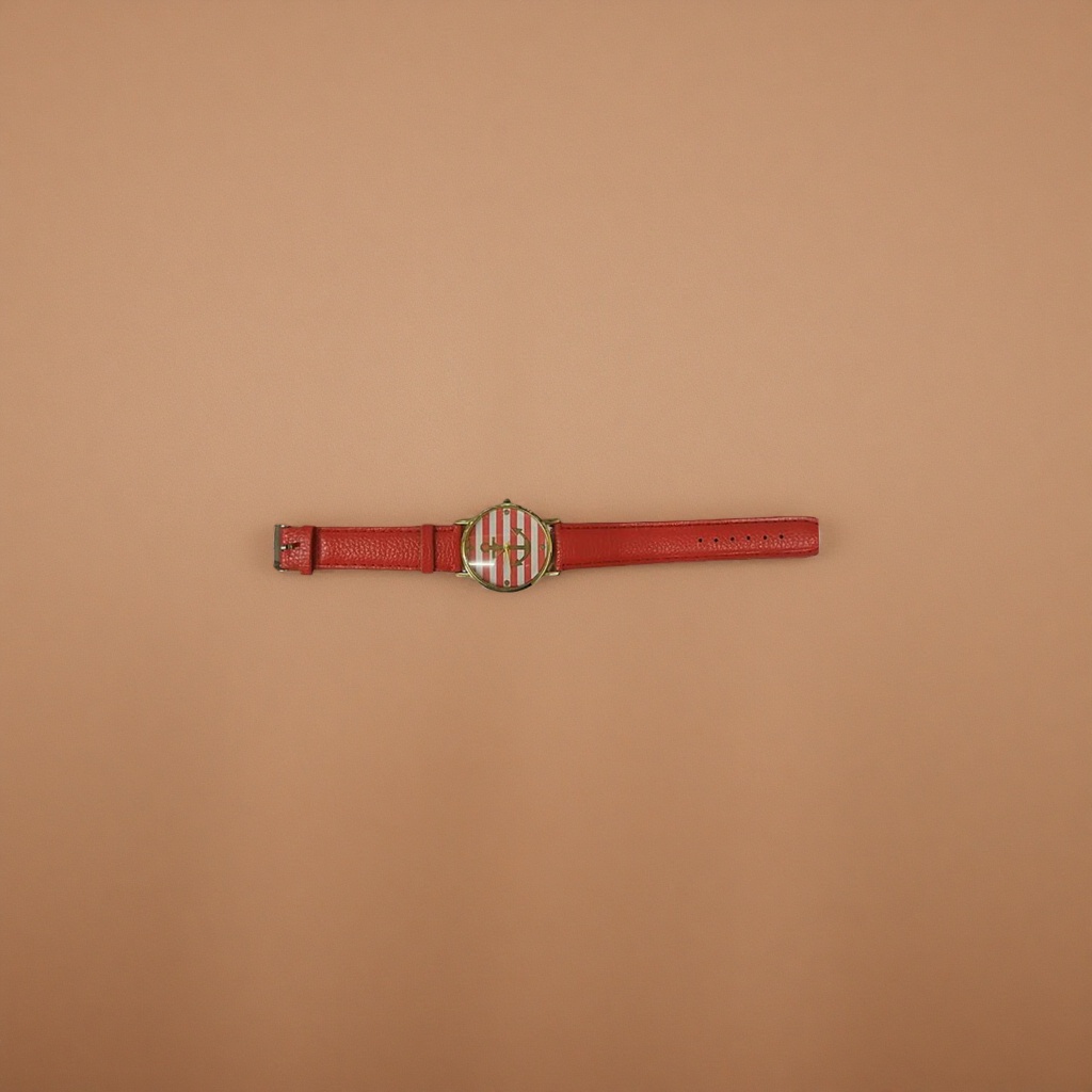 الساعة الساعة الحمراء عبارة عن ساعة أزياء قصيرة Specification image