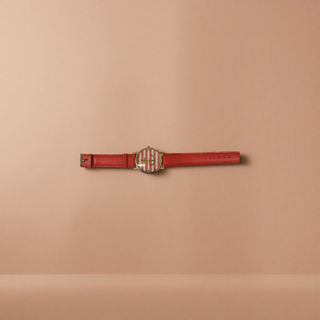 The red strap watch is a fashionable, simple, business and casual wristwatch suitable for both men and women