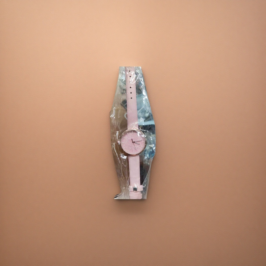 The pink quartz watch for ladies is simple, fashionable, versatile and a light luxury trend Specification image