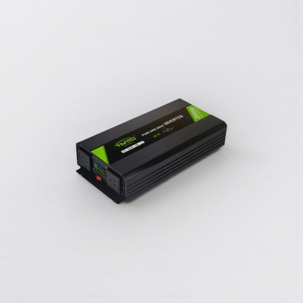 黑色纯正弦波逆变器 2000W 高效稳定车载家用电源转换器
