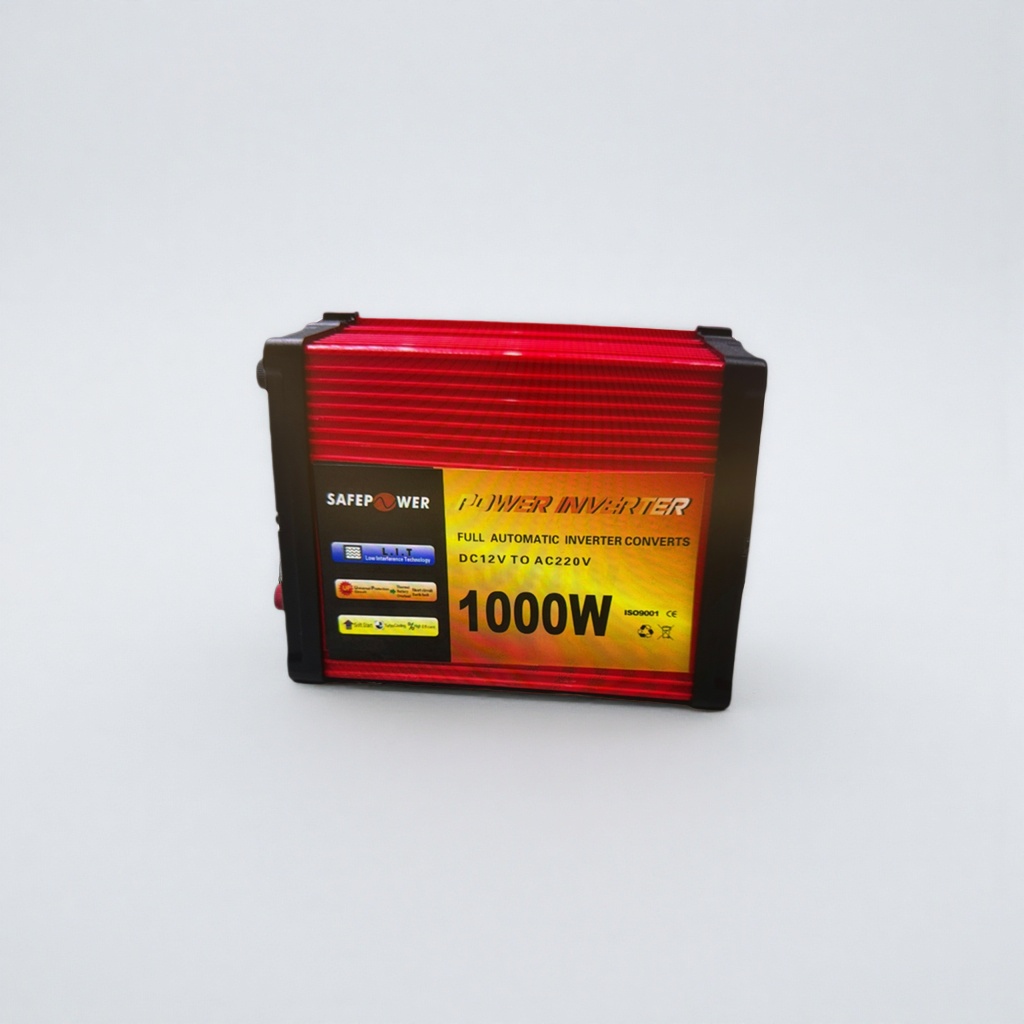 The red heat sink housing of the 1000W power inverter ensures efficient heat dissipation and stable output Application Scenario