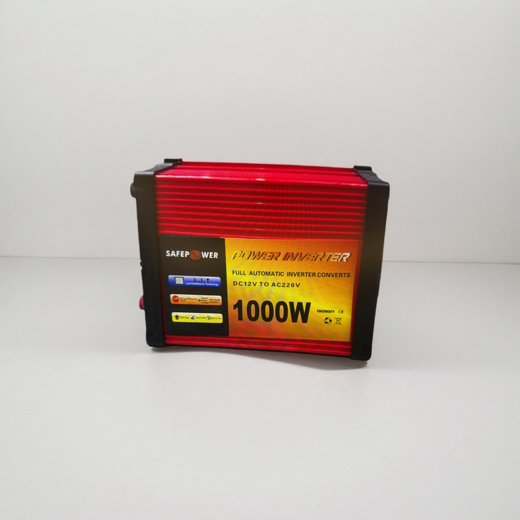 The red heat sink housing of the 1000W power inverter ensures efficient heat dissipation and stable output details Picture
