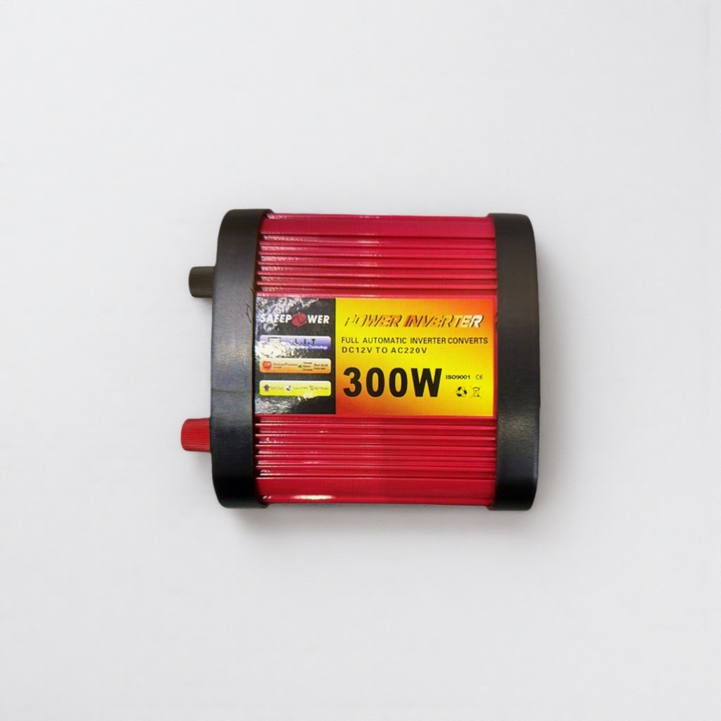 The red heat sink housing power inverter ensures efficient heat dissipation and stable output