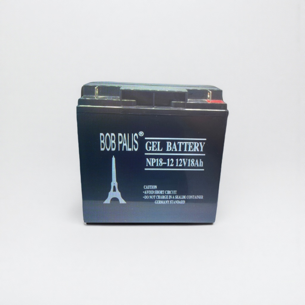 BOB PALIS黑色胶体电池NP18-12 12V18Ah带埃菲尔铁塔图案
