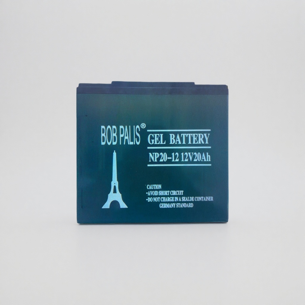 BOB PALIS dark green gel battery with Eiffel Tower pattern NP20 12V20Ah details Picture