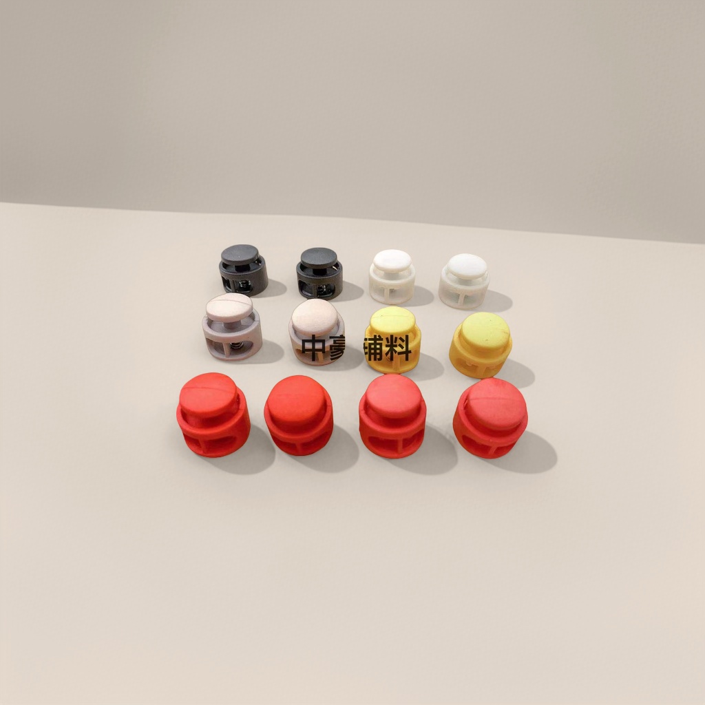 Colorful plastic shoelace buckles are fashionable, versatile, anti-slip, durable and available in multiple colors Specification image