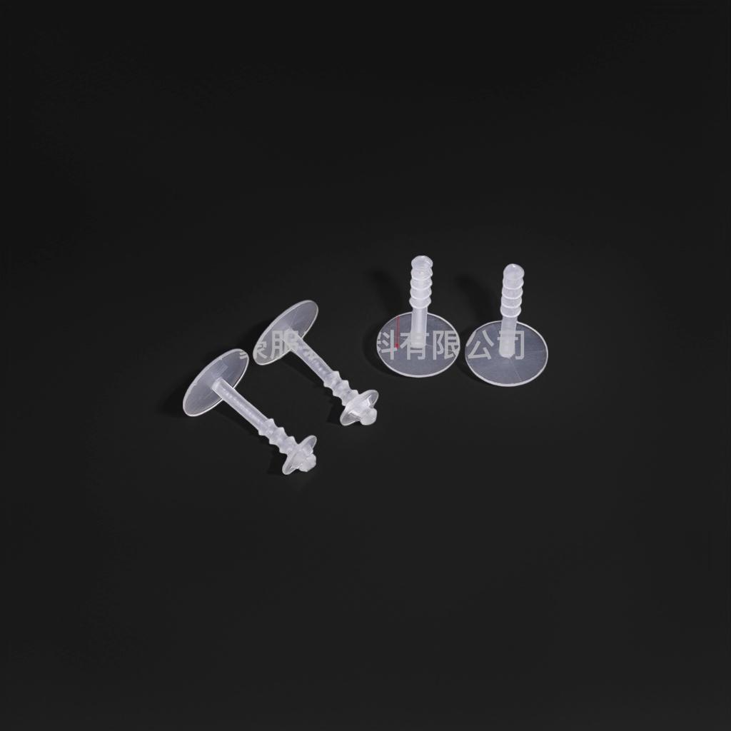 Transparent plastic screw-type fasteners, universal installation accessories, durable, anti-slip and easy to disassemble details Picture