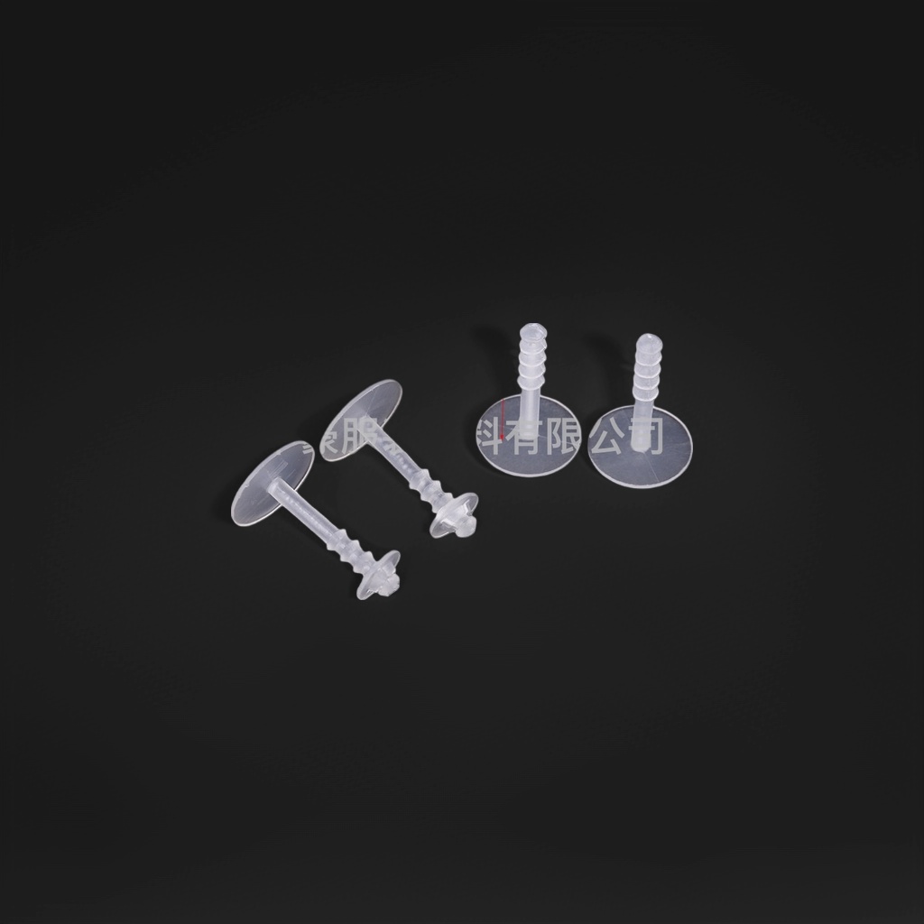 Transparent plastic screw-type fasteners, universal installation accessories, durable, anti-slip and easy to disassemble Specification image