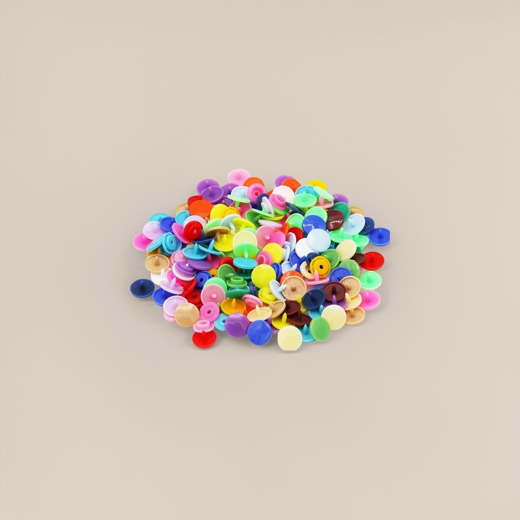 A set of universal clothing accessory buckles with colorful tree glue four-piece buttons Application Scenario