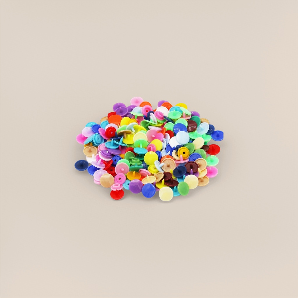 A set of universal clothing accessory buckles with colorful tree glue four-piece buttons Specification image