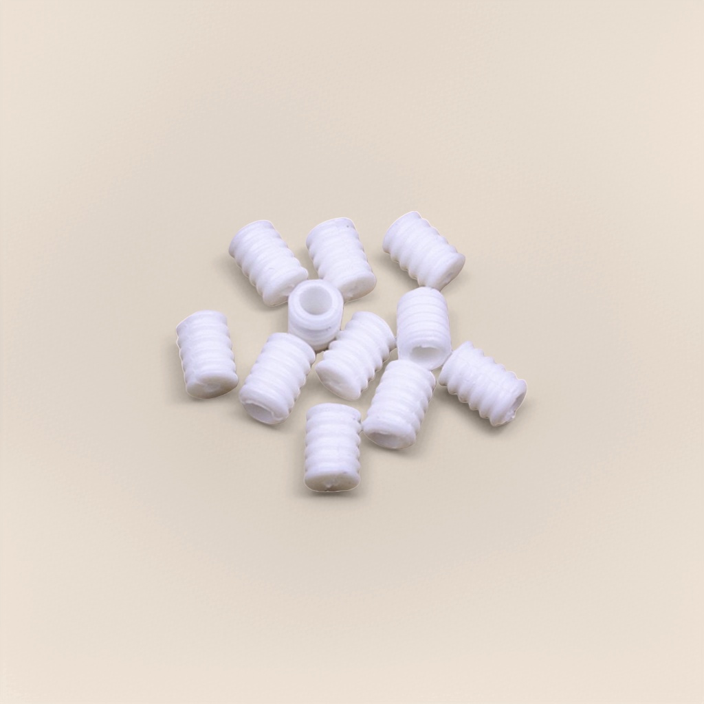 White threaded sleeve PVC insulating protective pipe, durable and anti-slip electrical installation accessory Specification image