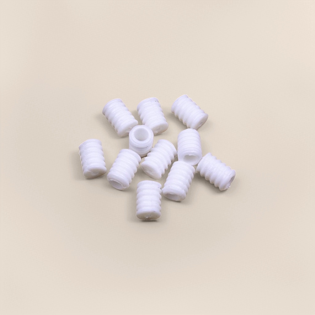 White threaded sleeve PVC insulating protective pipe, durable and anti-slip electrical installation accessory details Picture