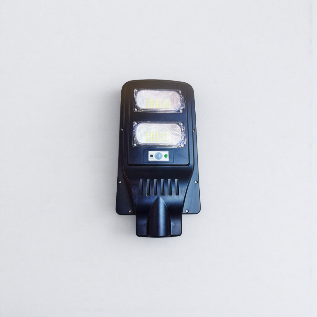 Black solar street lamps, outdoor courtyard lighting, waterproof and energy-saving LED lamps