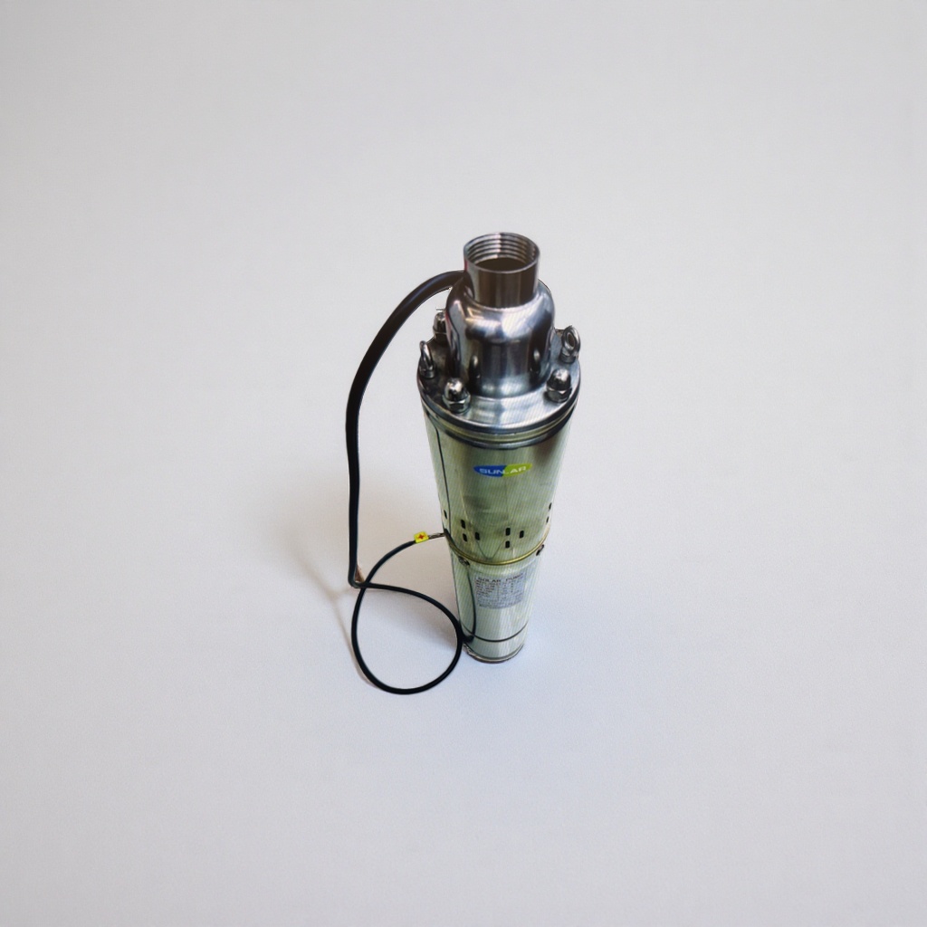 Silver submersible pump for household water pumping and irrigation, pressurized, silent, waterproof, 30 meters in head Specification image