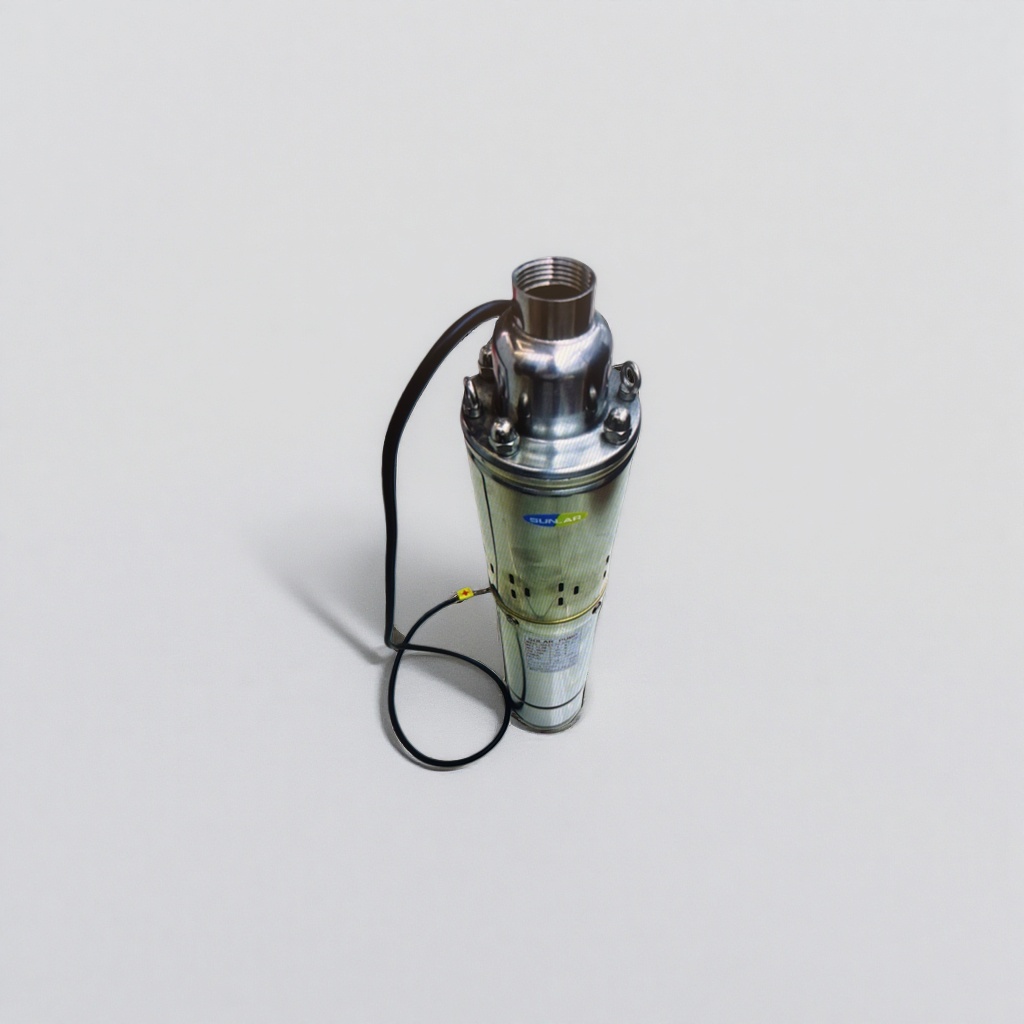 Silver submersible pump for household water pumping and irrigation, pressurized, silent, waterproof, 30 meters in head details Picture