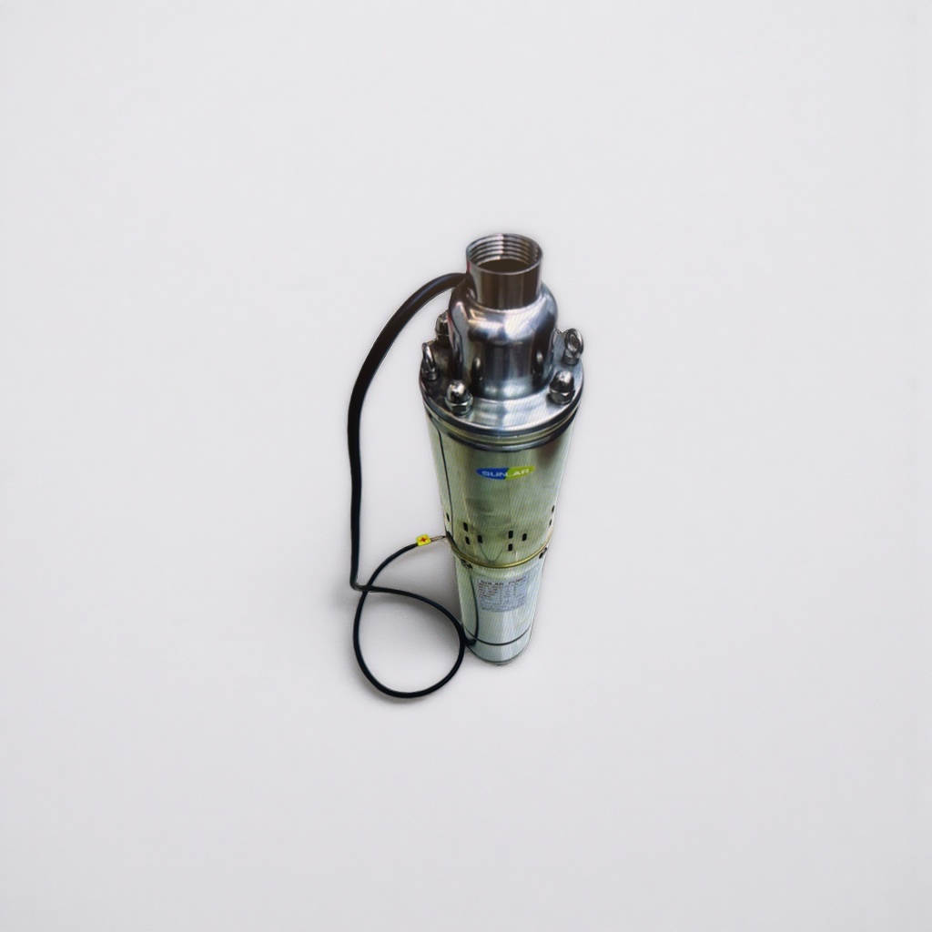 Silver submersible pump for household water pumping and irrigation, pressurized, silent, waterproof, 30 meters in head Application Scenario