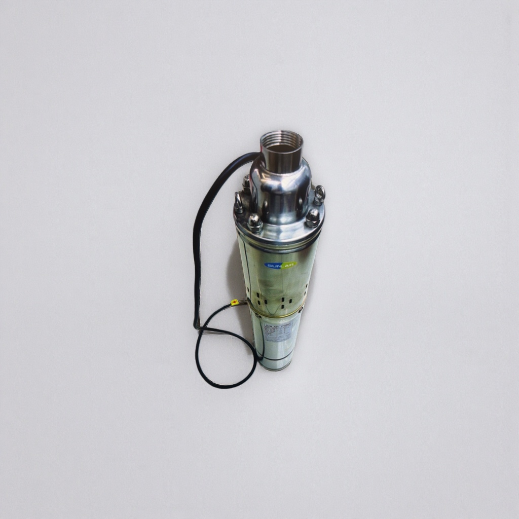 Silver submersible pump for household water pumping, irrigation pressure boosting, silent and waterproof details Picture