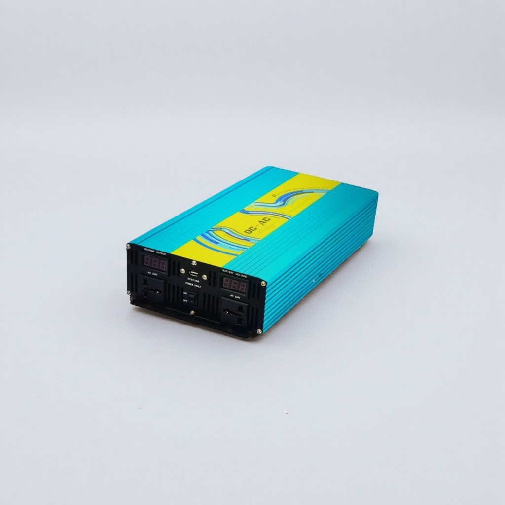 蓝黄相间车载逆变器 12V转220V 直流变交流电源转换器 Application Scenario