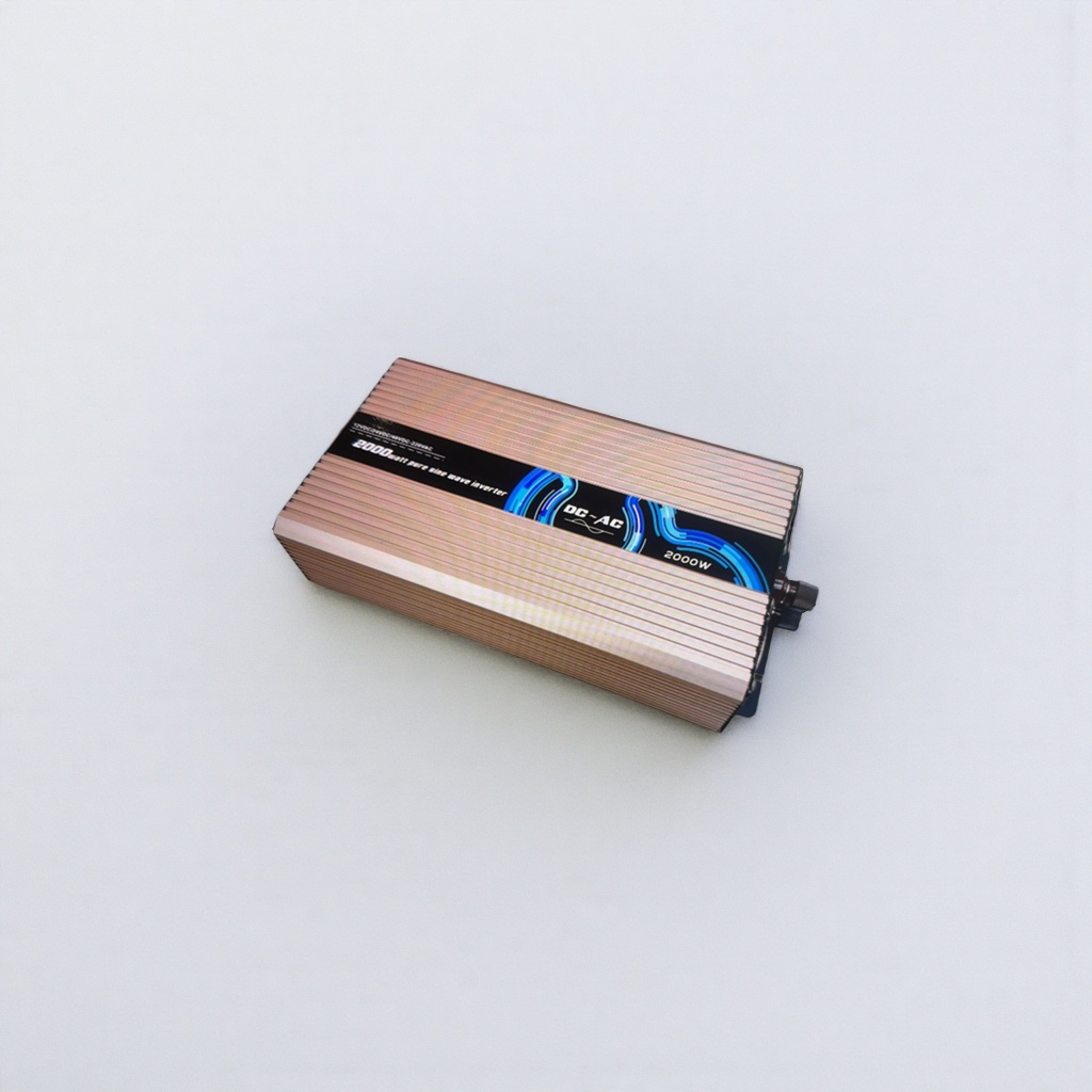 2000W pure sine wave inverter with golden heat sink housing