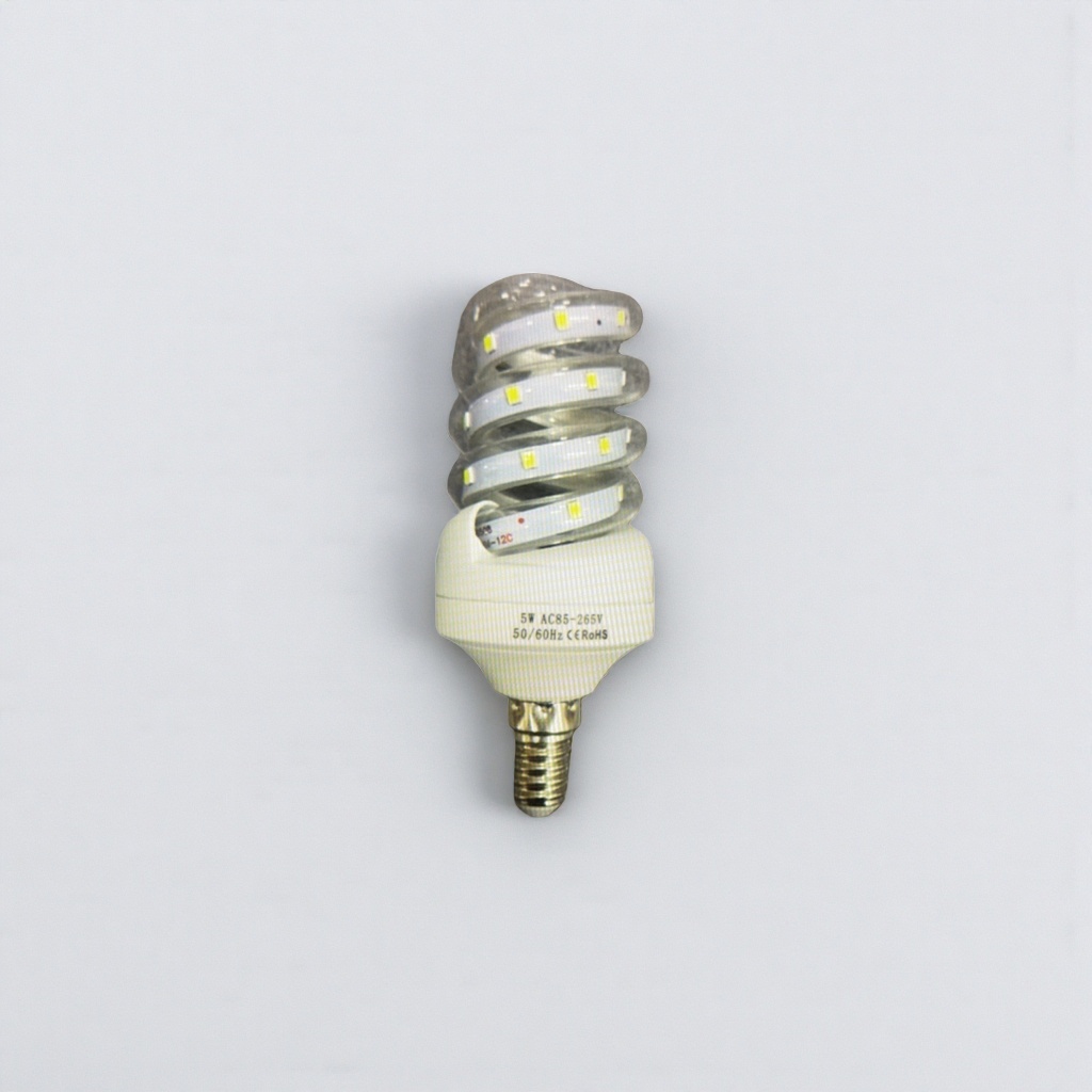 白色螺旋LED灯泡 节能护眼家用照明220V可调光