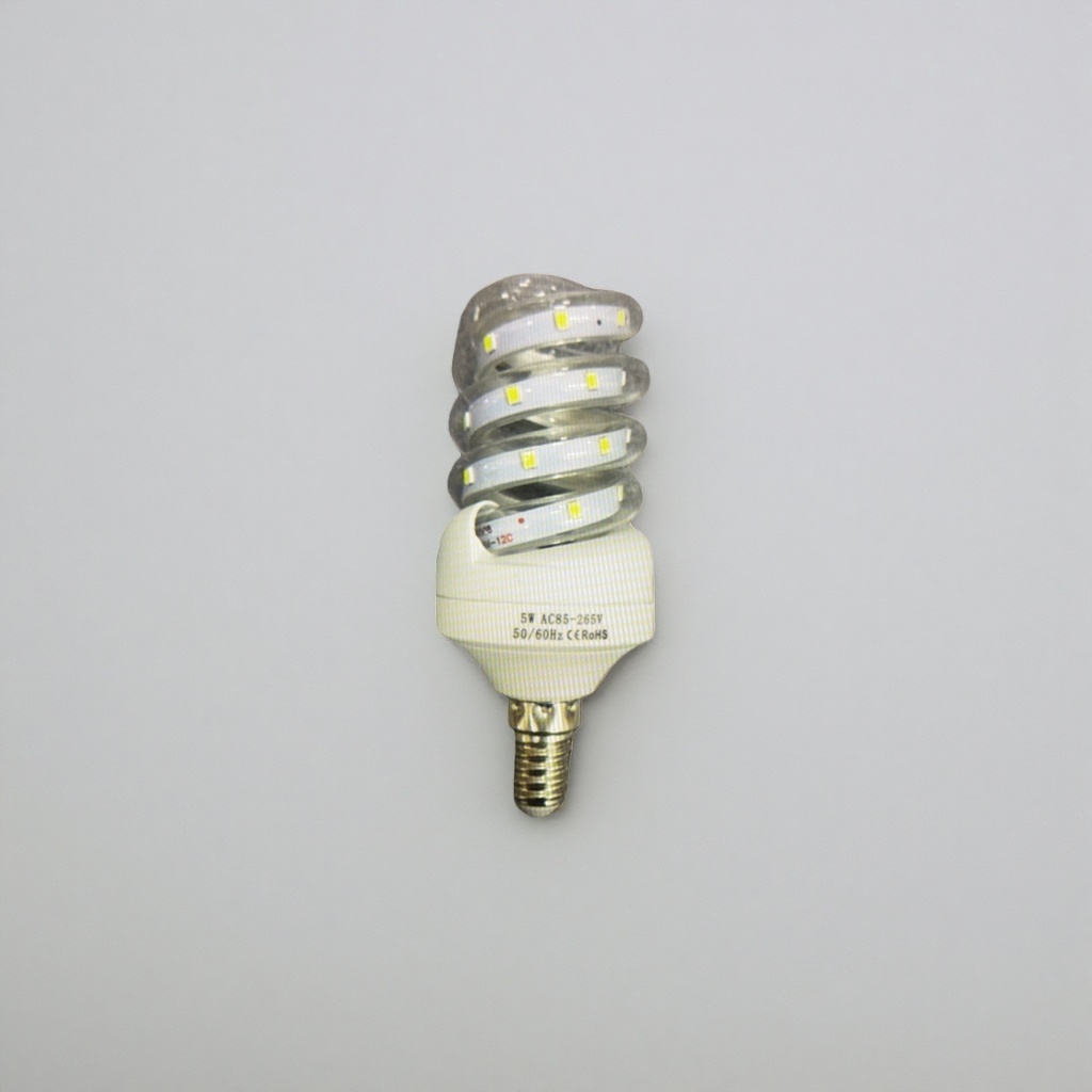 White spiral LED bulb, energy-saving and eye-protecting household lighting, 220V adjustable brightness Application Scenario