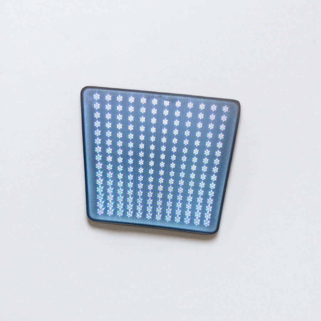 Blue luminous snowflake pattern display screen