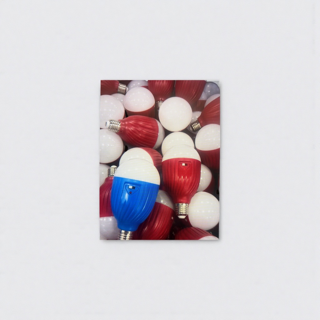 Red, white and blue LED bulbs are used for decorative atmosphere, festive color lights and household dimming
