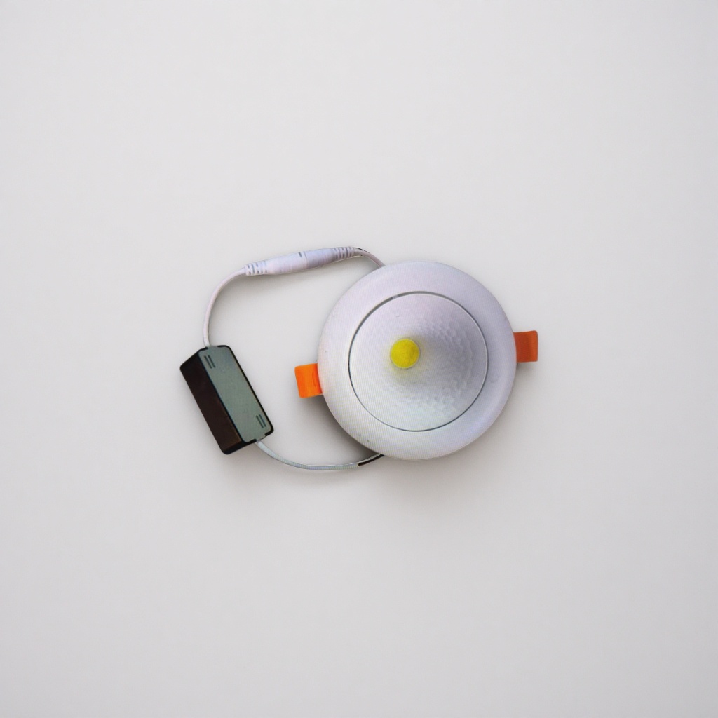 White downlight, embedded LED spotlight, 3W 6000K, ultra-thin and simple ceiling lighting for living room and bedroom Specification image