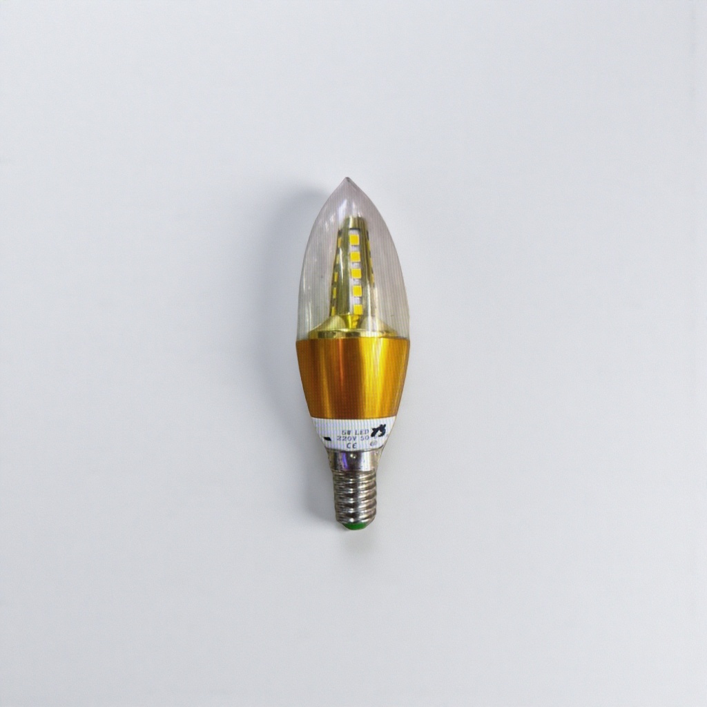 Golden LED candle bulb E27 screw-on 4W warm light decorative lighting lamp