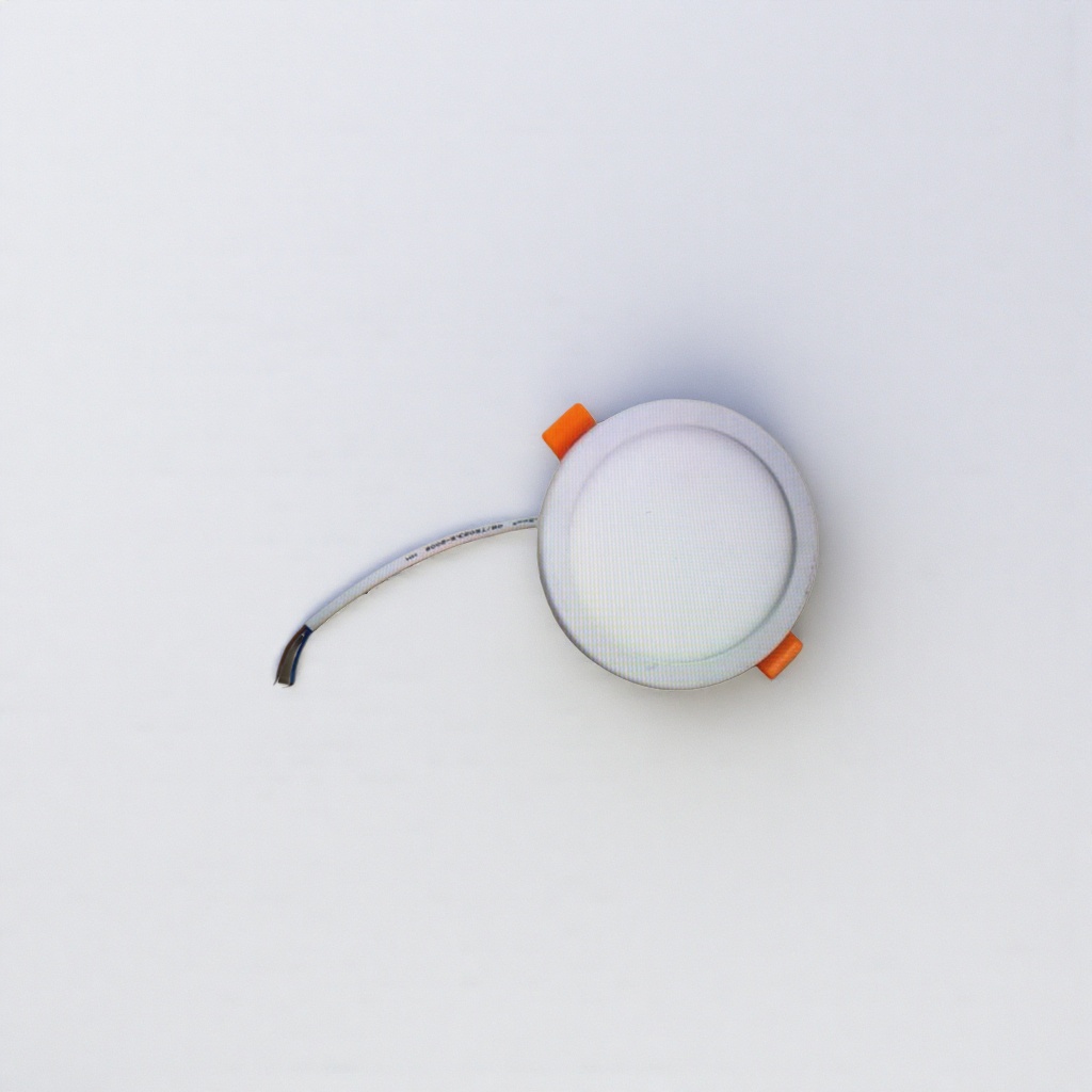 White circular recessed LED light, household ceiling light, energy-saving and eye-protecting lighting fixtures for living rooms and bedrooms
