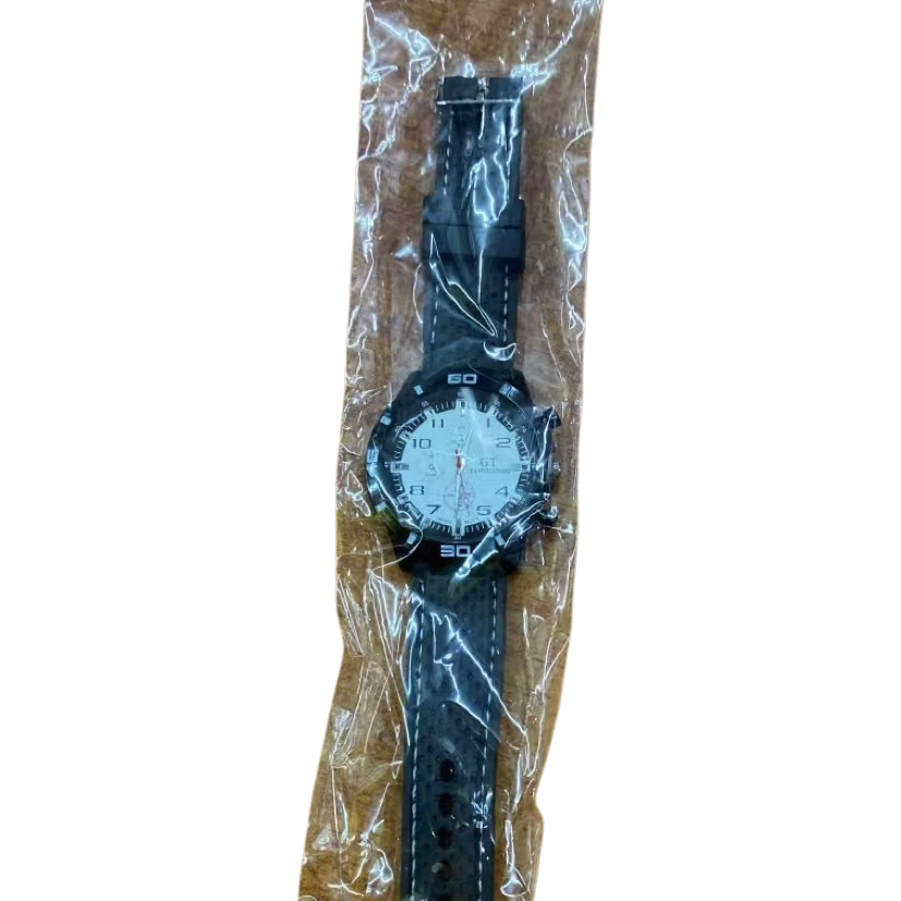 الساعة السوداء ذات ساعات للرجال عبارة عن قوالب فولاذية صلبة مقاومة للماء Item Picture
