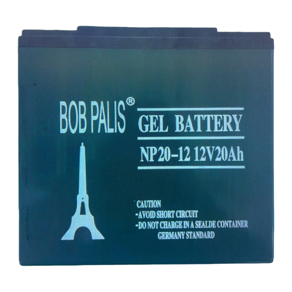BOB PALIS dark green gel battery with Eiffel Tower pattern NP20 12V20Ah Item Picture
