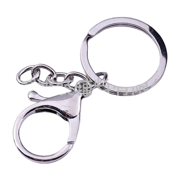 مفاتيح معدنية فضية بسيطة ذات طابع عصري Item Picture
