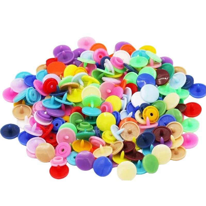 A set of universal clothing accessory buckles with colorful tree glue four-piece buttons Item Picture