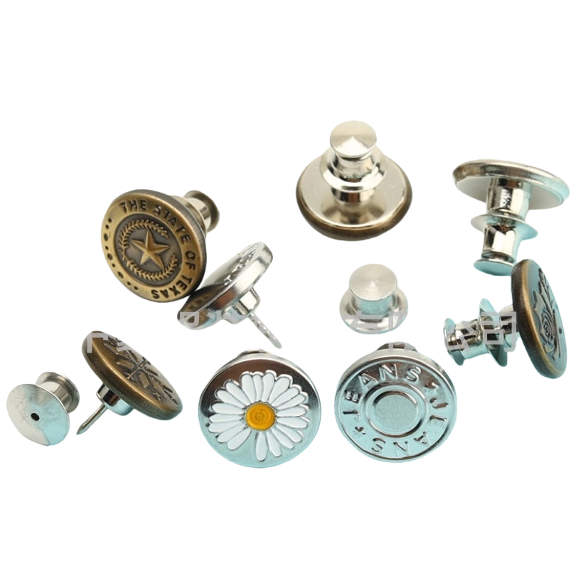 Wholesale and retail of universal wear-resistant and rust-proof metal button clothing accessories Item Picture