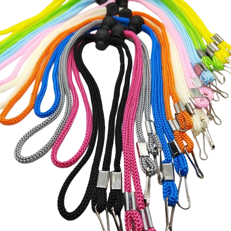 The colorful woven lanyard is a fashionable multi-color chain-like mobile phone lanyard with adjustable length Item Picture