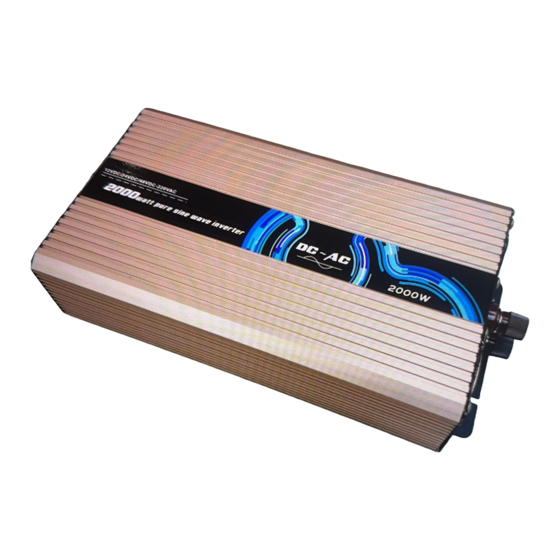 金色散热片外壳2000W纯正弦波逆变器 Item Picture
