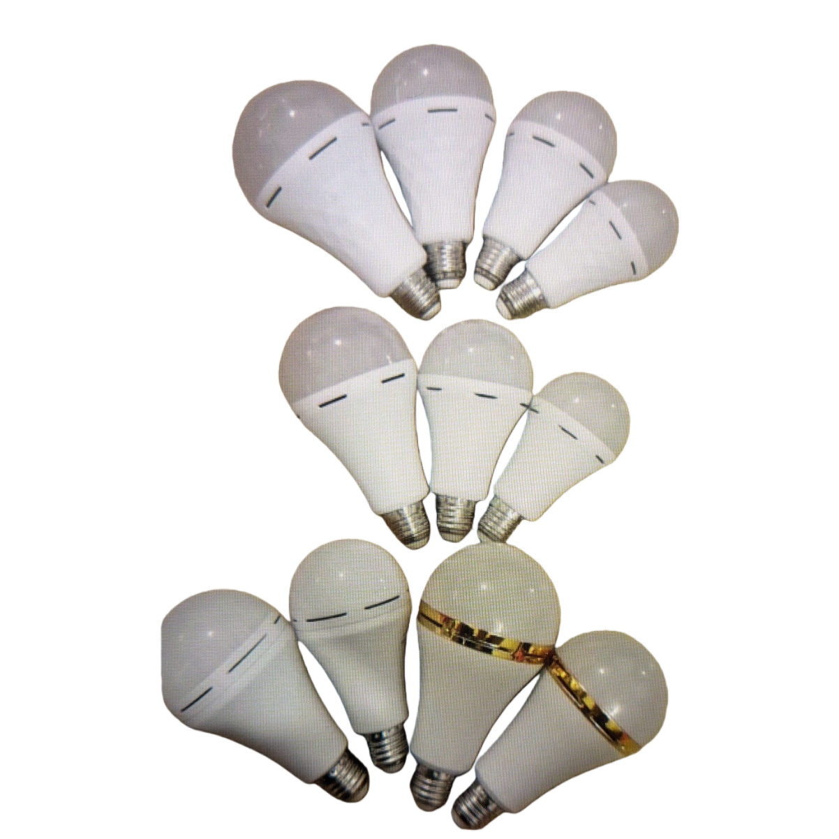 White LED bulb for household energy-saving lighting E27 screw socket 12W warm white light Item Picture